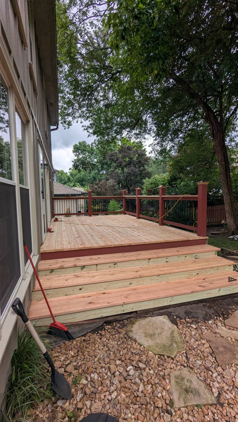 Rebuilt deck, after photo