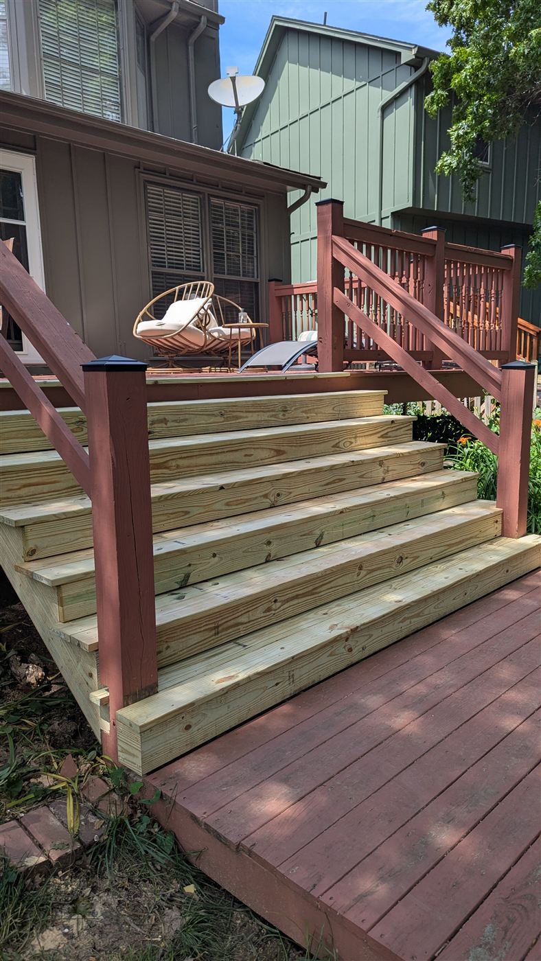 Patio steps additional photo after