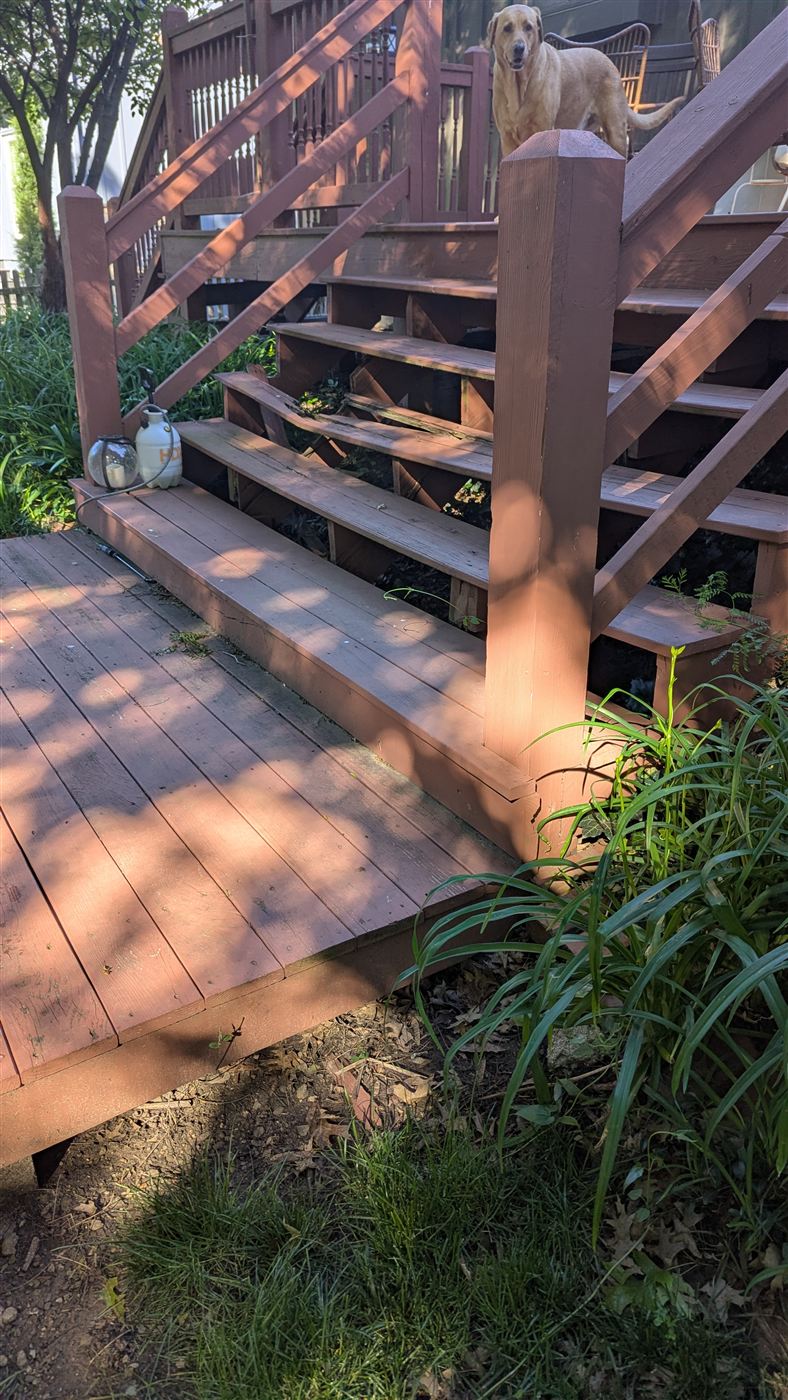 Patio steps additional photo before